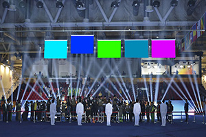 水平頒獎(jiǎng)旗